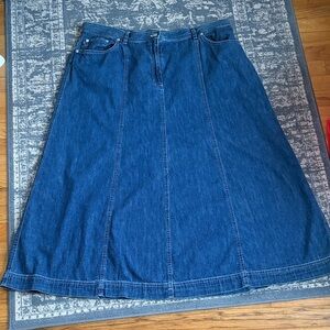 Lauren Jeans Co Vintage A-Line Long Skirt 20